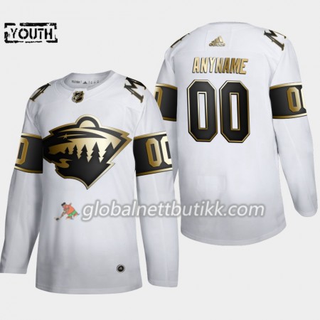Minnesota Wild Hockeydrakt Custom Adidas 2019-2020 Golden Edition Hvit Authentic - Barn